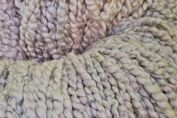 Meet Lambspun's newest hand-dyed yarn -- Combed Curly Cotton