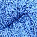 Hand-dyed 100% Silk Boucle' -- Blue Flax