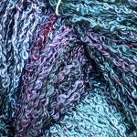 Hand-dyed 100% Silk Boucle' -- Ornamental Cabbage